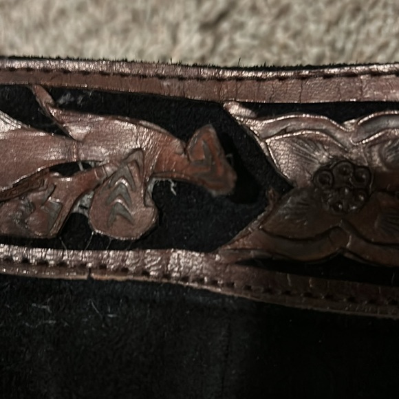 Kobler suede XL sz 12 skirt with fringe - Picture 5 of 7